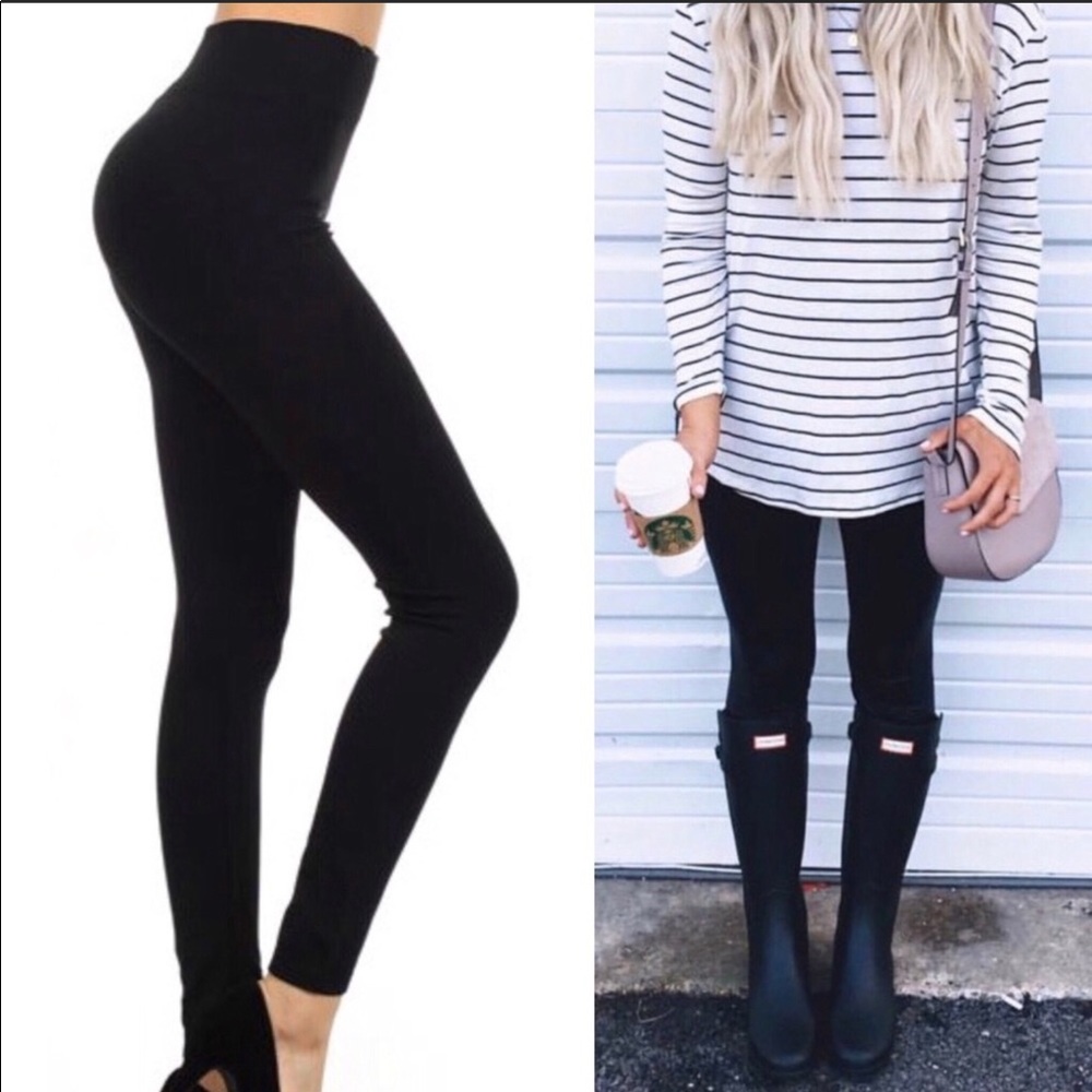 Basic Black Leggings NWT